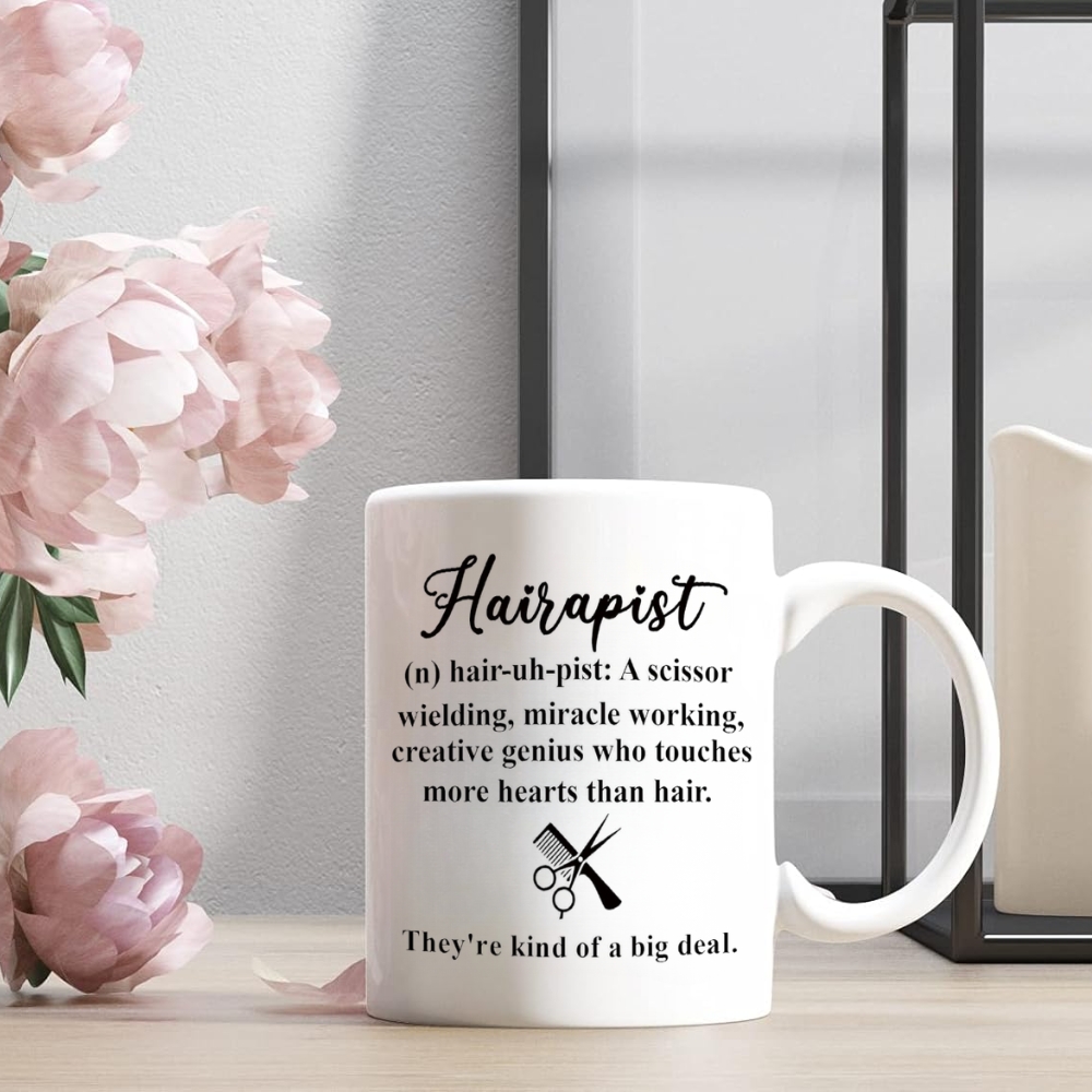 Hairapist Miracle Worker Mug – Funny Hairstylist & Hairdresser Gift, Thank You Present