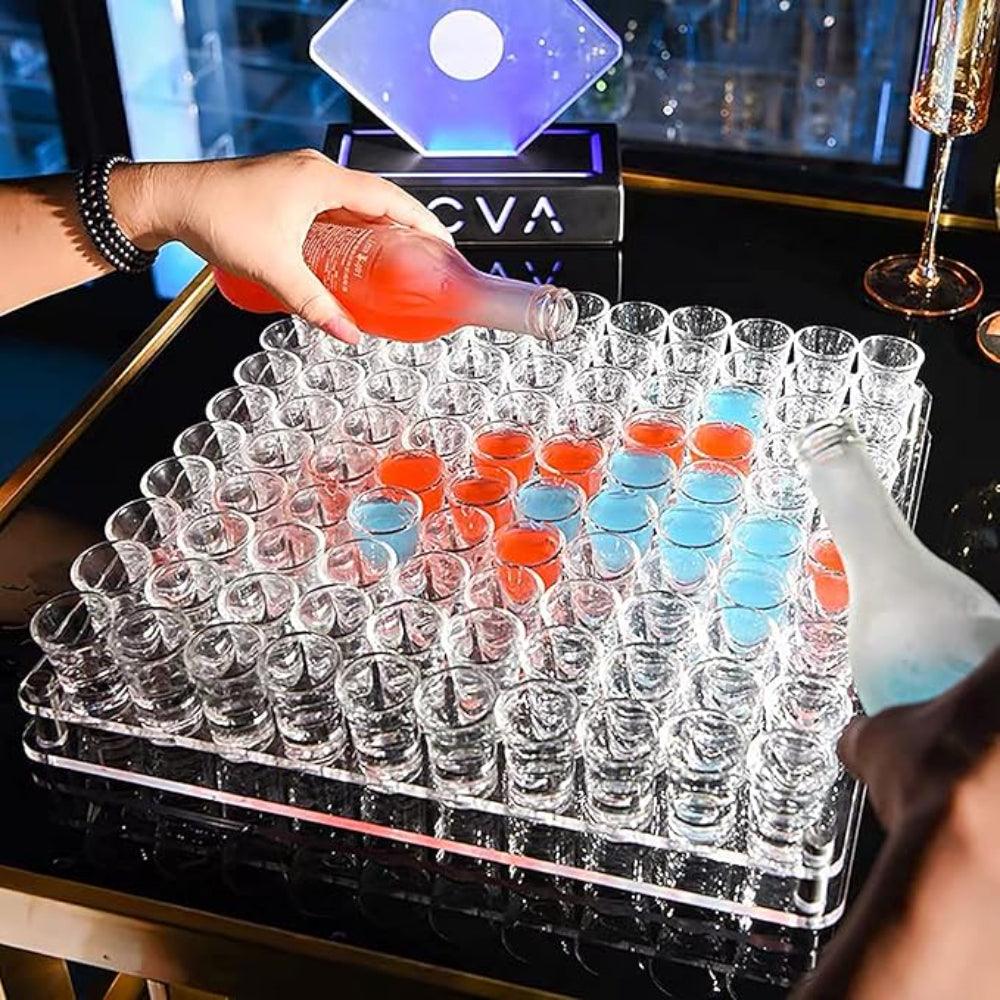 Clear Round Shot Glasses-Mineral Mug