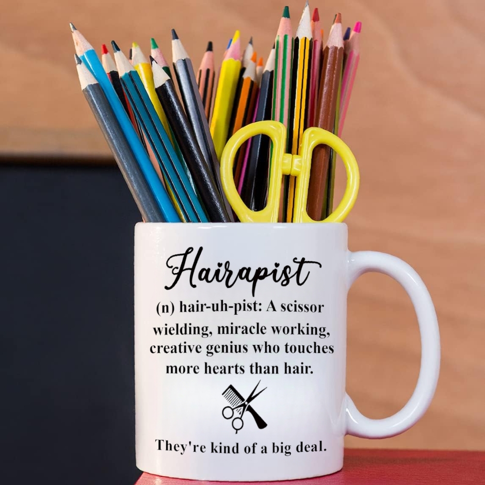 Hairapist Miracle Worker Mug – Funny Hairstylist & Hairdresser Gift, Thank You Present