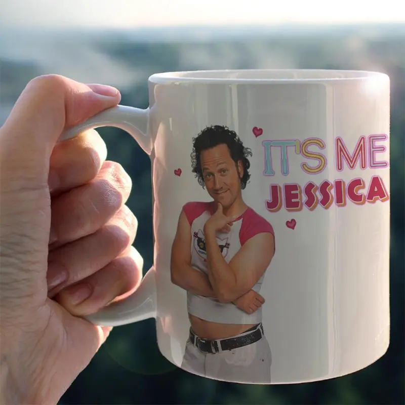 Its Me Jessica Printed Ceramic Christmas Coffee Mug
