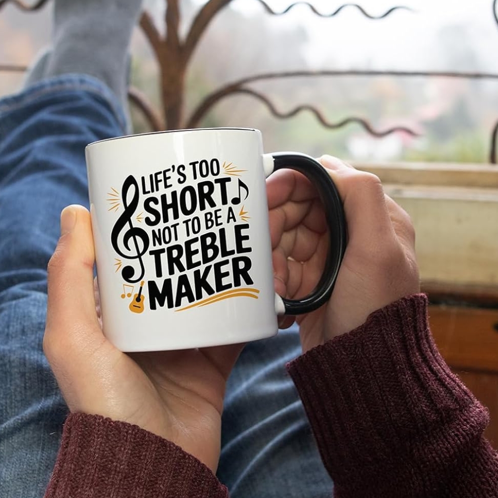 Music Teacher Gifts. 11 Oz Musician Appreciation Mug. Cool Gifts For Music Lovers. Funny Cups For Musicians