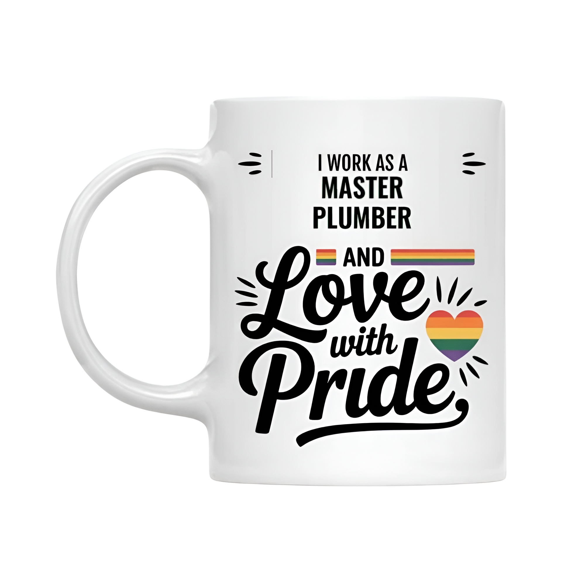 Master Plumber Appreciation Quote Printed 11 Oz Coffee Mug 