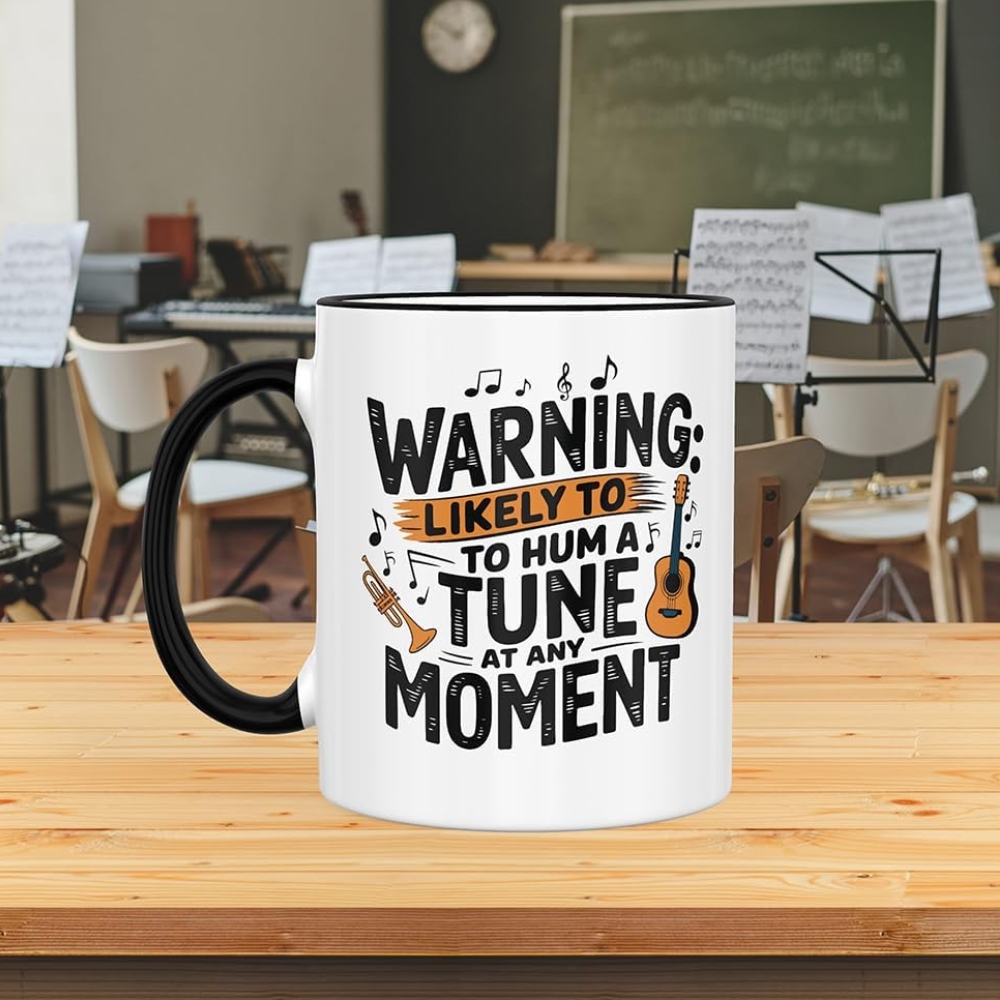 Music Teacher Gifts. 11 Oz Musician Appreciation Mug. Cool Gifts For Music Lovers. Funny Cups For Musicians