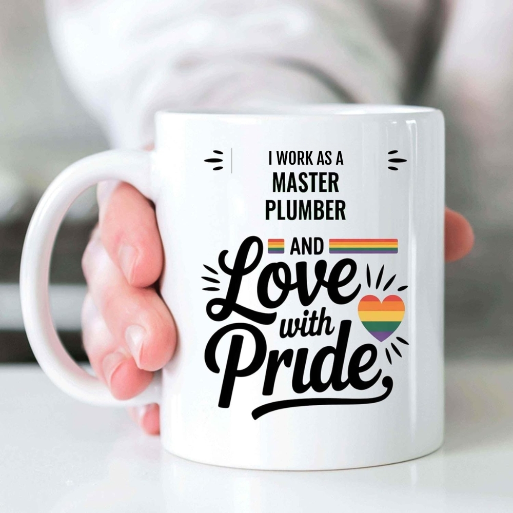 Master Plumber Appreciation Quote Printed 11 Oz Coffee Mug 