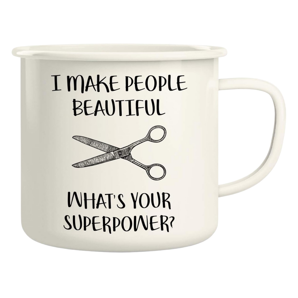 Make People Beautiful Hairstylist Hairdresser 16 Oz Enamel