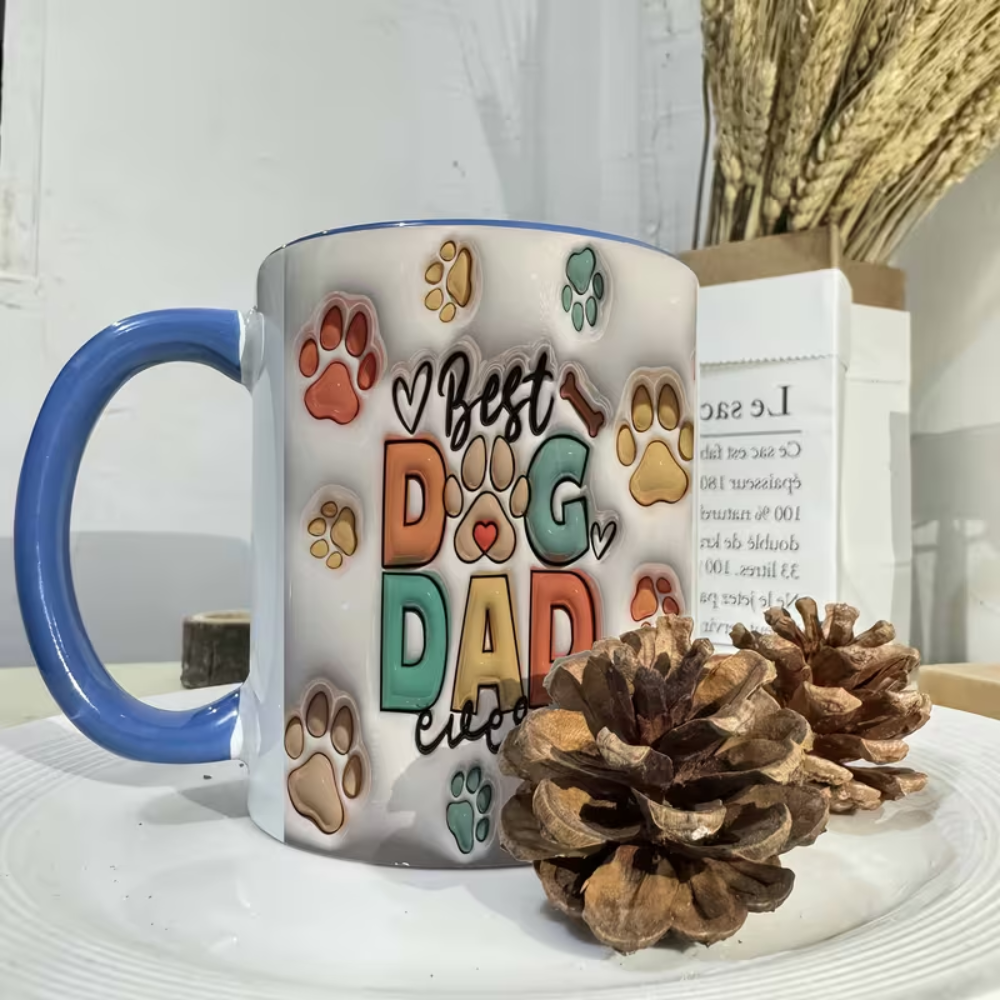 Dog Father Ceramic Coffee Mug for Dad Drinkware 1pc