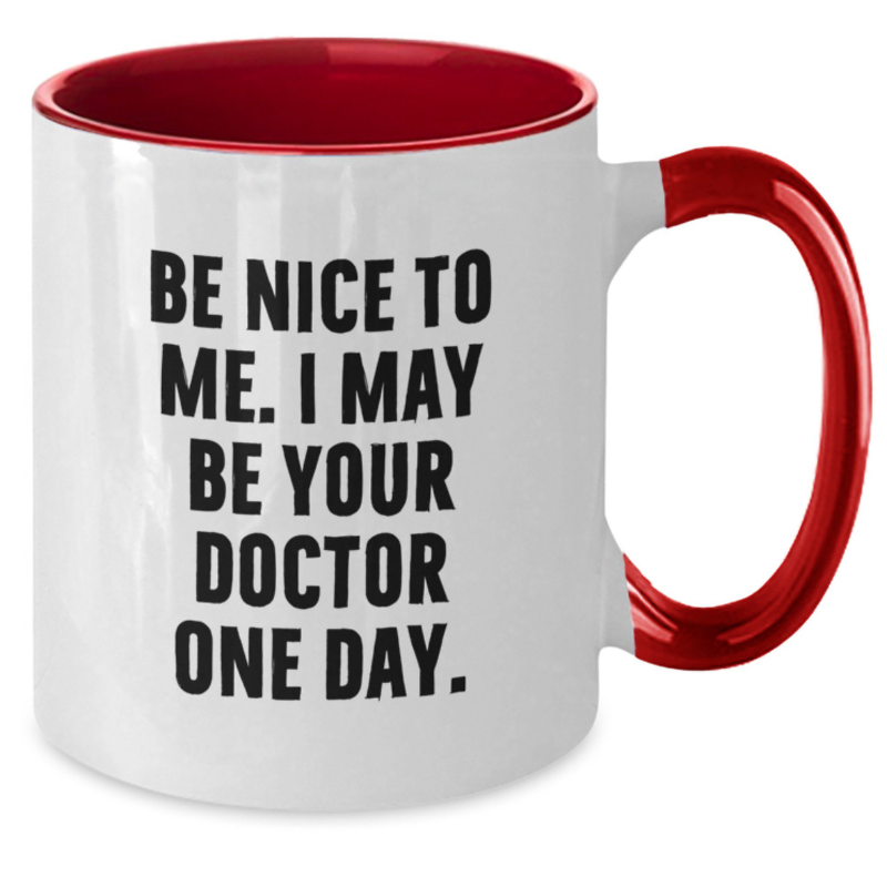 Funny Doctor Gifts from Friends To Doctor Graduation Unique Two Tone Coffee Mugs