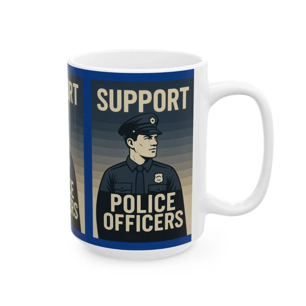 Police Officers Ceramic Mug, Law Enforcement Appreciation, Police Supporter