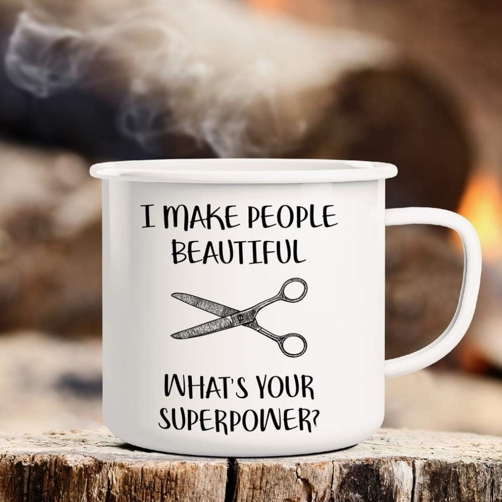 Make People Beautiful Hairstylist Hairdresser 16 Oz Enamel
