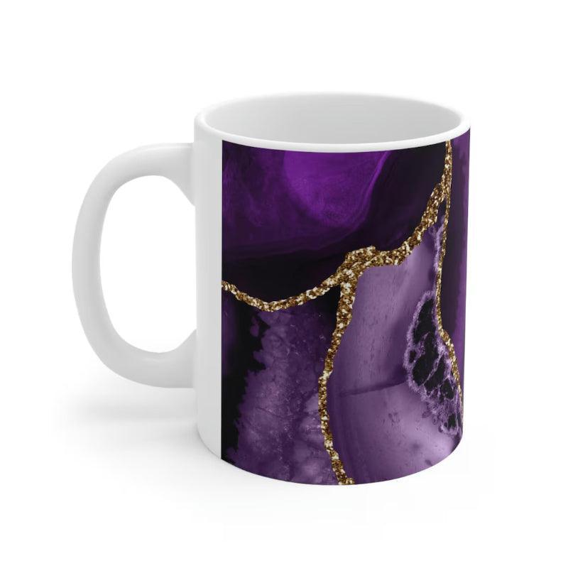 Natural Agate Ceramic Mug-Mineral Mug