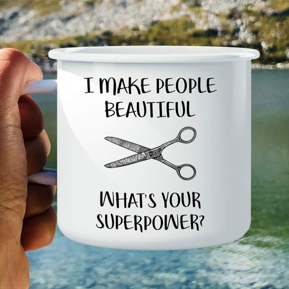 Make People Beautiful Hairstylist Hairdresser 16 Oz Enamel