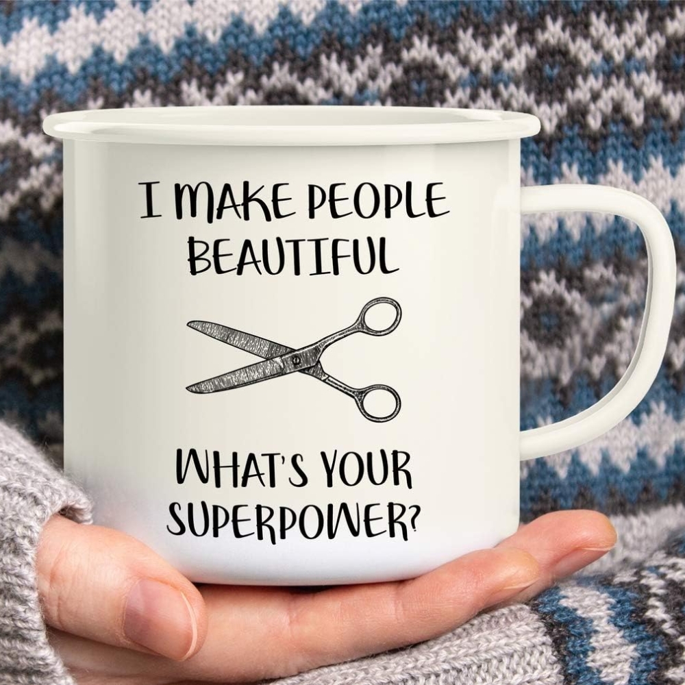 Make People Beautiful Hairstylist Hairdresser 16 Oz Enamel