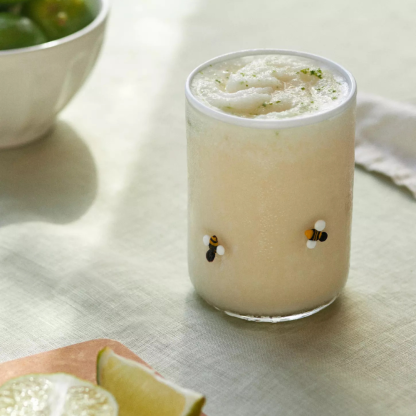 Embossed Glass Tumbler-Mineral Mug