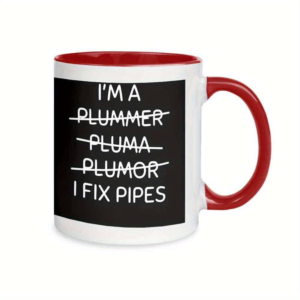 Single 11Oz Ceramic Coffee Mugs Designed to Withstand Heat Perfect As A Gift Featuring a Playful Text Theme.