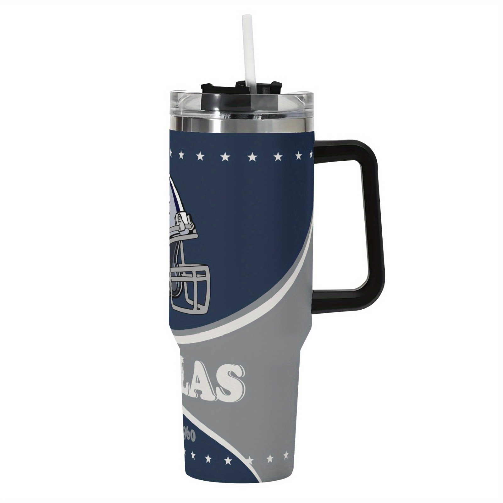 40oz Dallas Cowboys Football Themed Stainless Steel Travel Tumbler