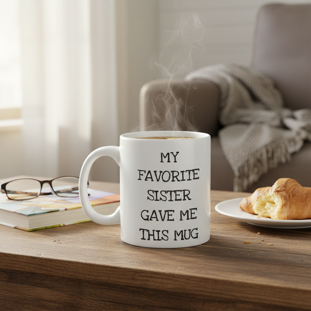 Sister Gave Me This Mug Printed Coffee Mug