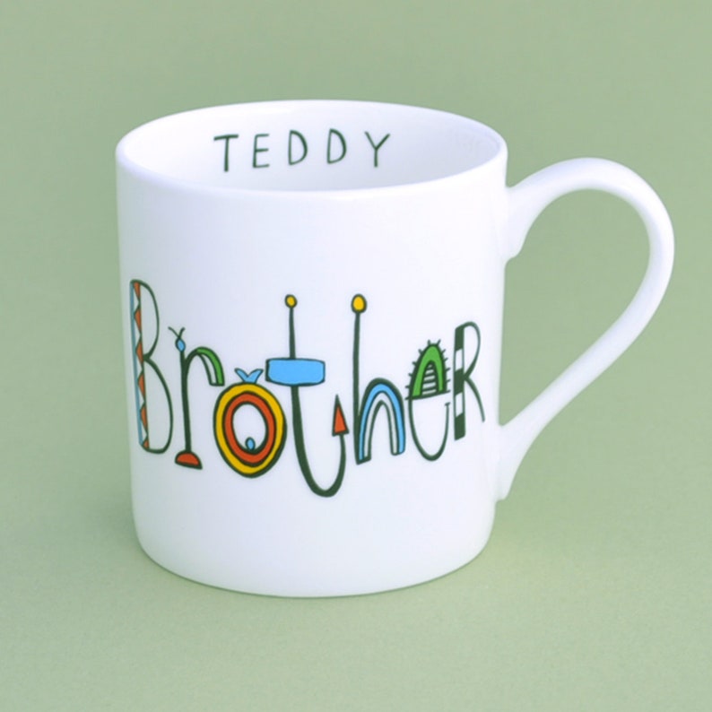 Brother Personalized Name Coffee Mug