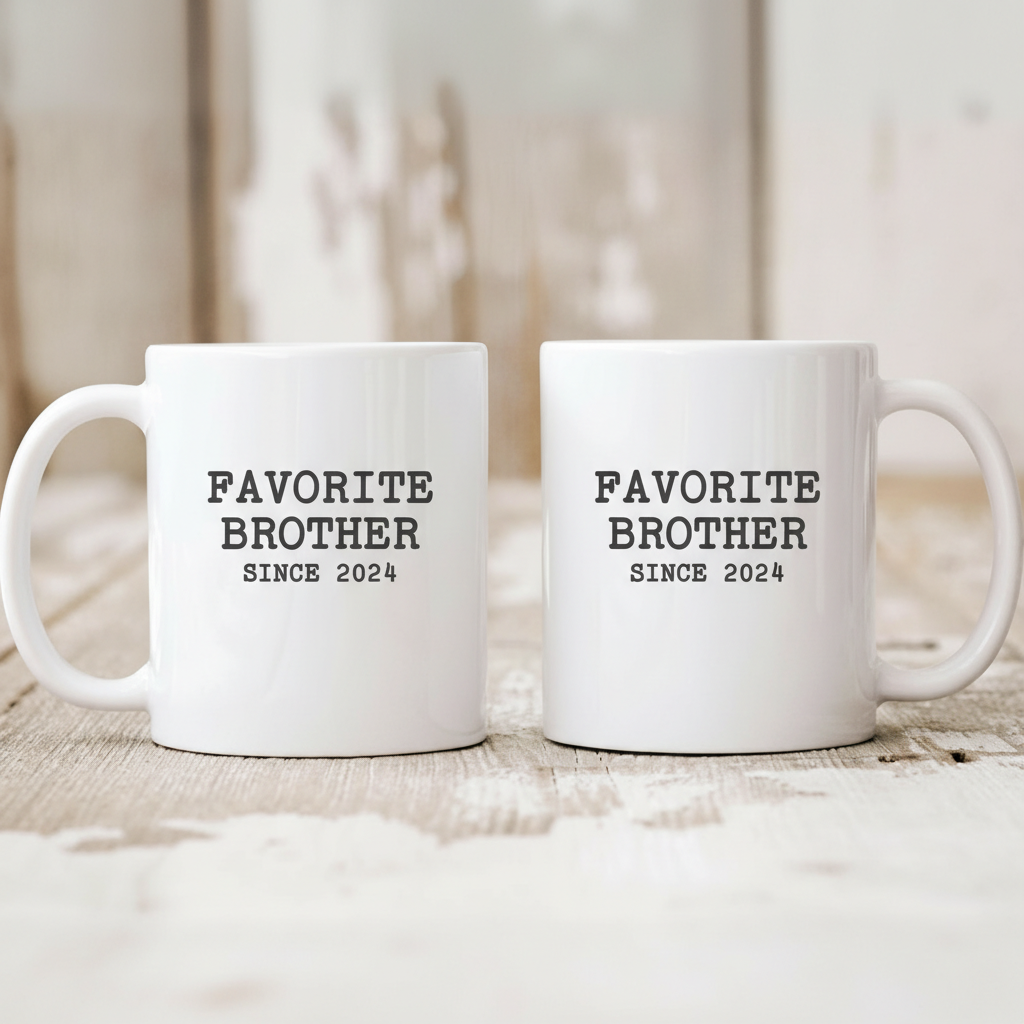 Favorite Brother Funny Custom Coffee Mug