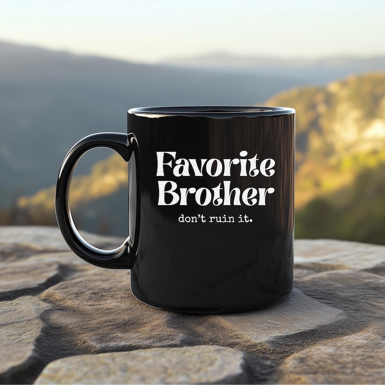 Favorite Brother Printed Coffee Mug