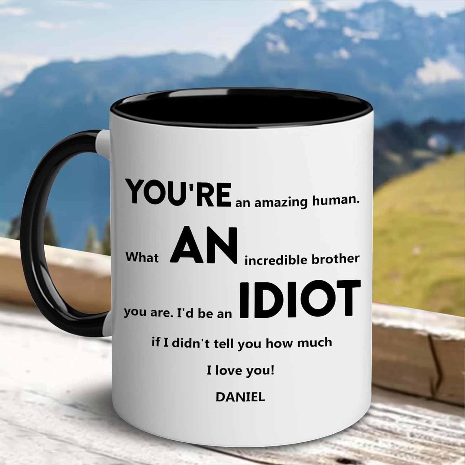 Customized Christmas Mug For Brother