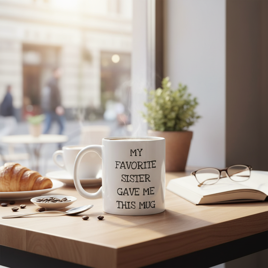 Sister Gave Me This Mug Printed Coffee Mug