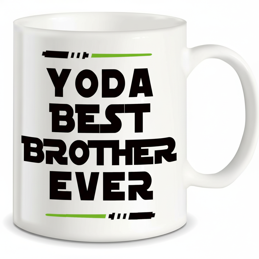 Yo da Best Brother Ever Printed Coffee Mug