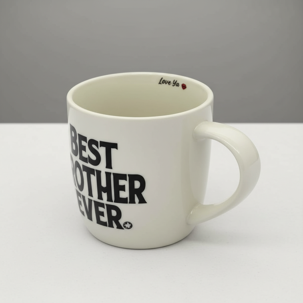 Best Brother Ever Printed Coffee Mug With Keychain