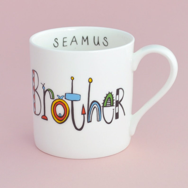 Brother Personalized Name Coffee Mug