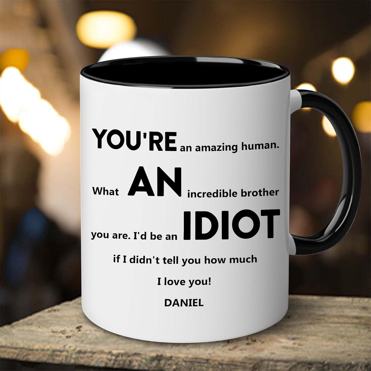 Customized Christmas Mug For Brother