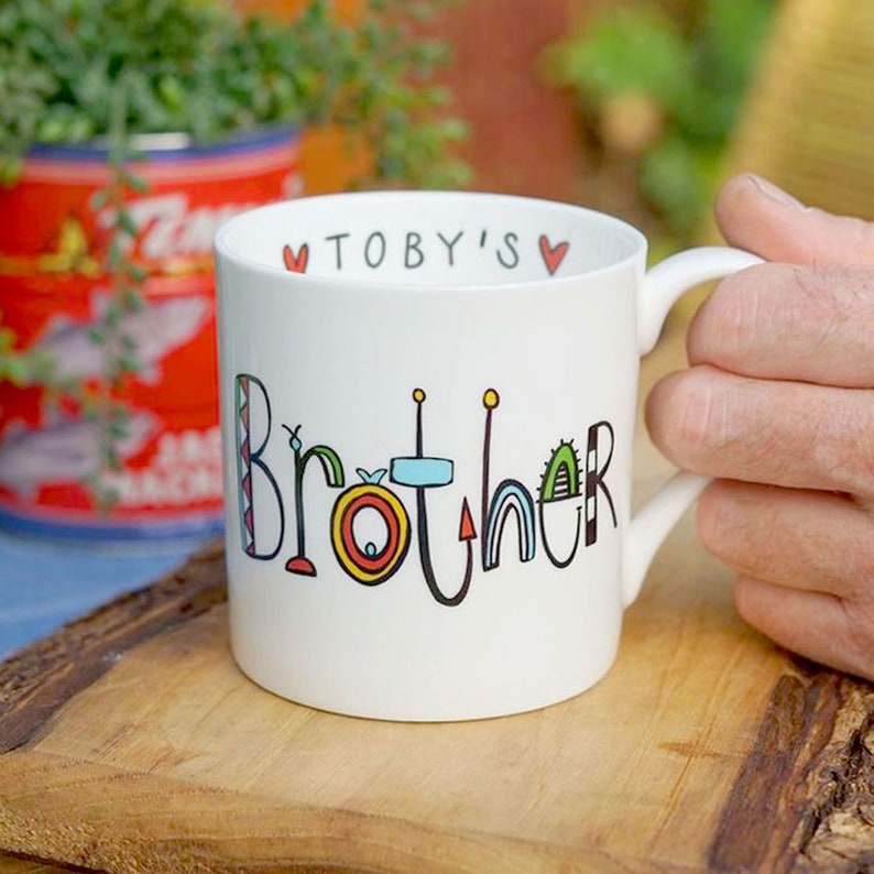 Brother Personalized Name Coffee Mug