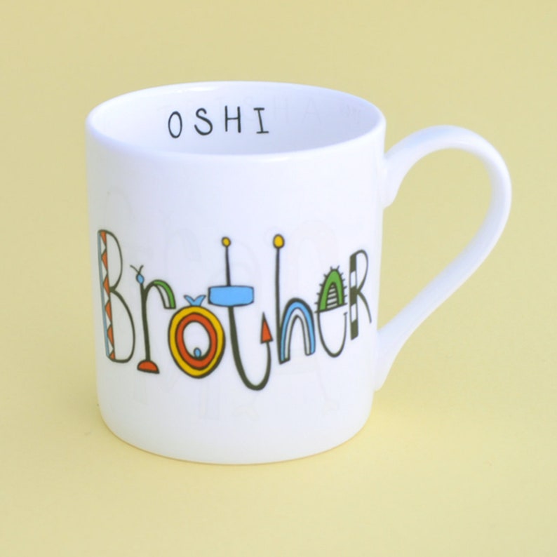 Brother Personalized Name Coffee Mug