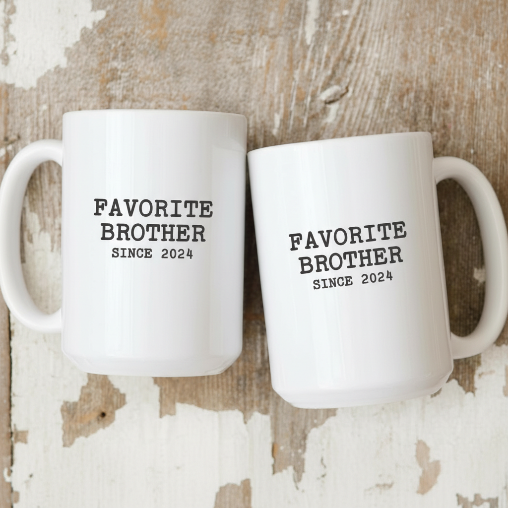 Favorite Brother Funny Custom Coffee Mug