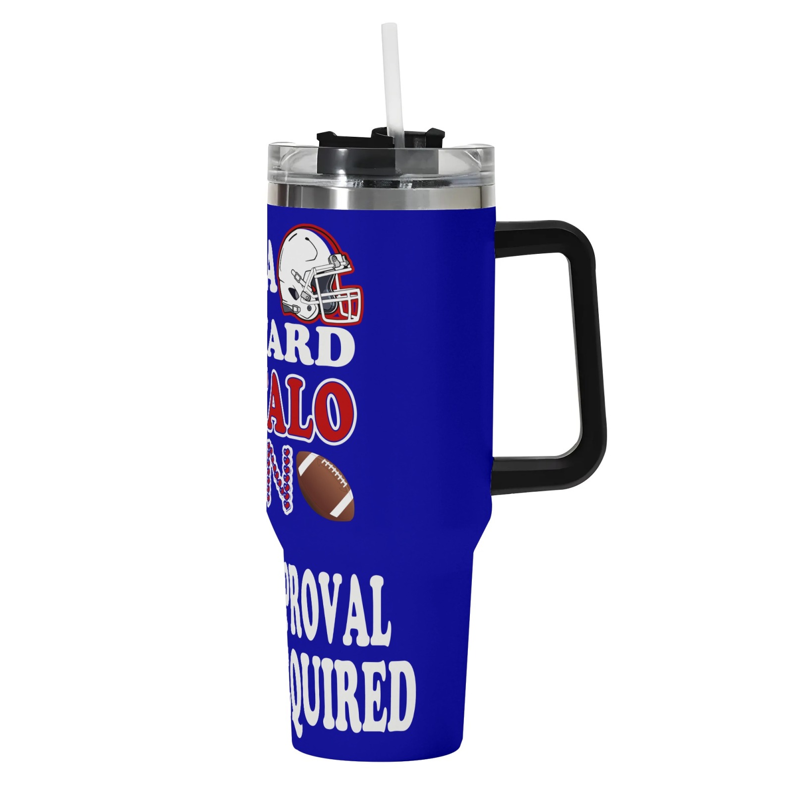 40oz Buffalo Bills Football Team Themed Stainless Steel Travel Tumbler
