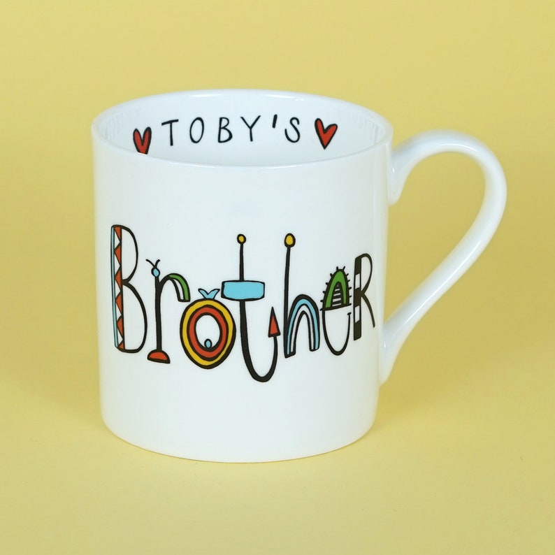 Brother Personalized Name Coffee Mug