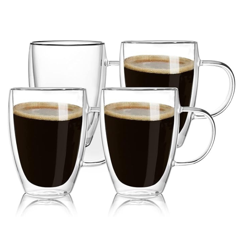 Double Wall Espresso Cups For Coffee-Mineral Mug