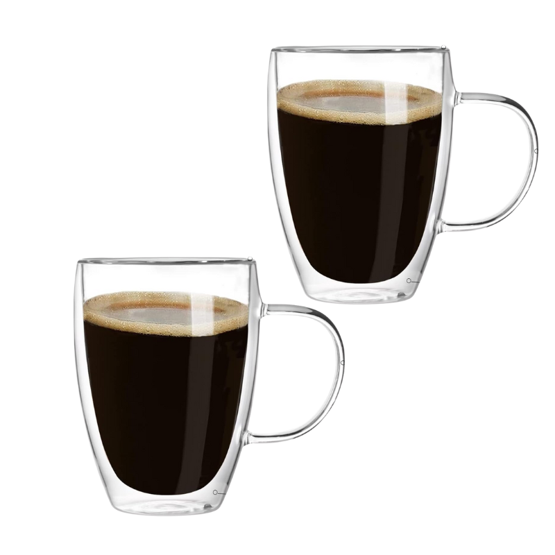 Double Wall Espresso Cups For Coffee-Mineral Mug