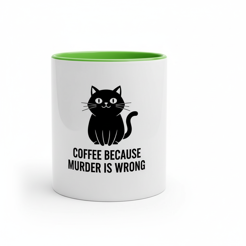 Funny Cat Ceramic Coffee Mug For Daily Use
