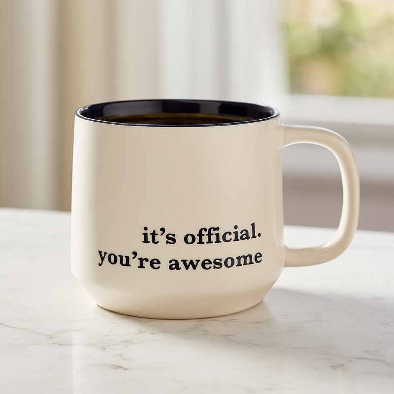 16oz Stoneware Inspirational Coffee Mug-Mineral Mug