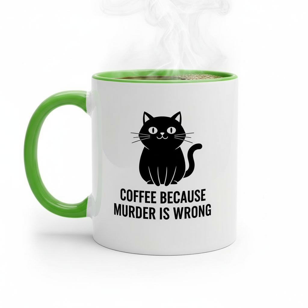 Funny Cat Ceramic Coffee Mug For Daily Use