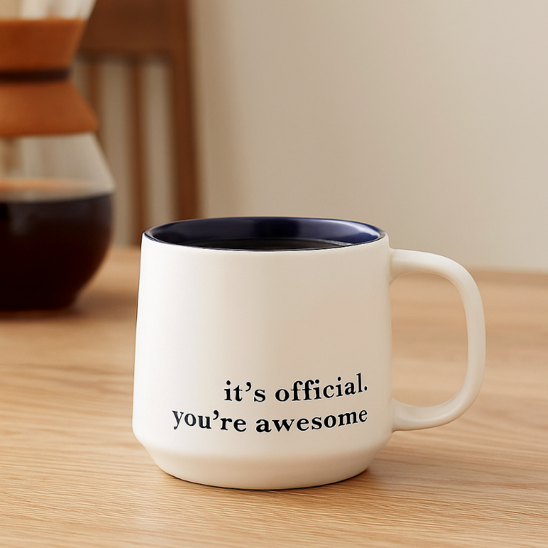 16oz Stoneware Inspirational Coffee Mug-Mineral Mug