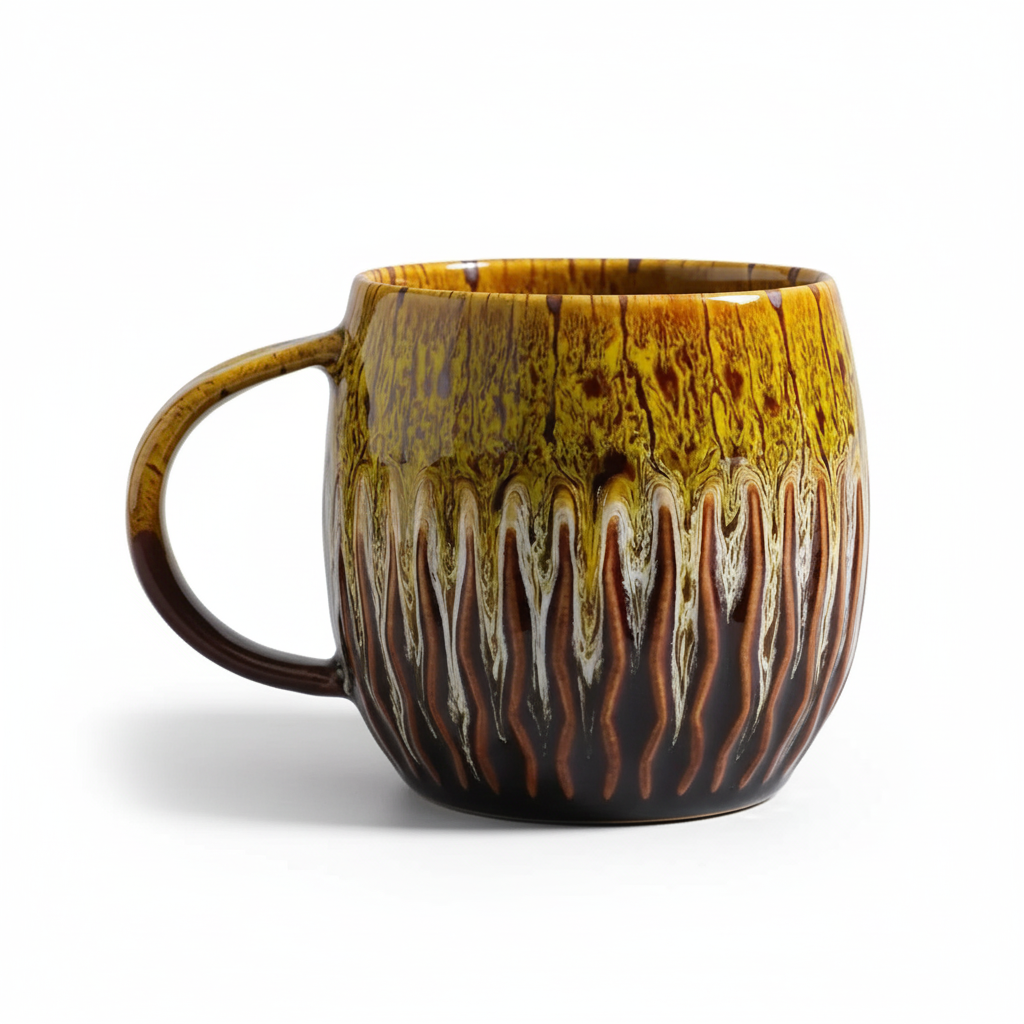 Artistic Handcrafted Ceramic Coffee Mug