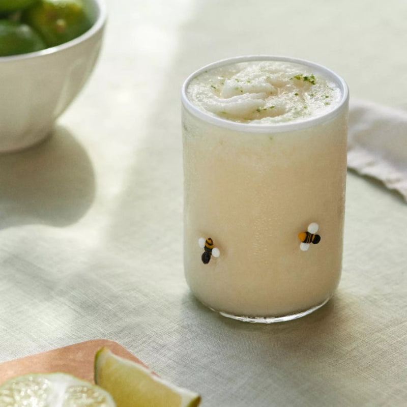 Charm Inlay Drinking Glass-Mineral Mug