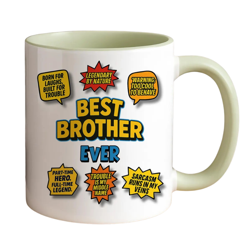 Brother Humor Comic Print 11oz Ceramic Coffee Mug