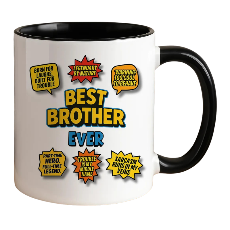 Brother Humor Comic Print 11oz Ceramic Coffee Mug