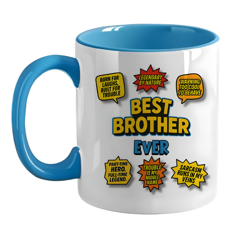 Brother Humor Comic Print 11oz Ceramic Coffee Mug