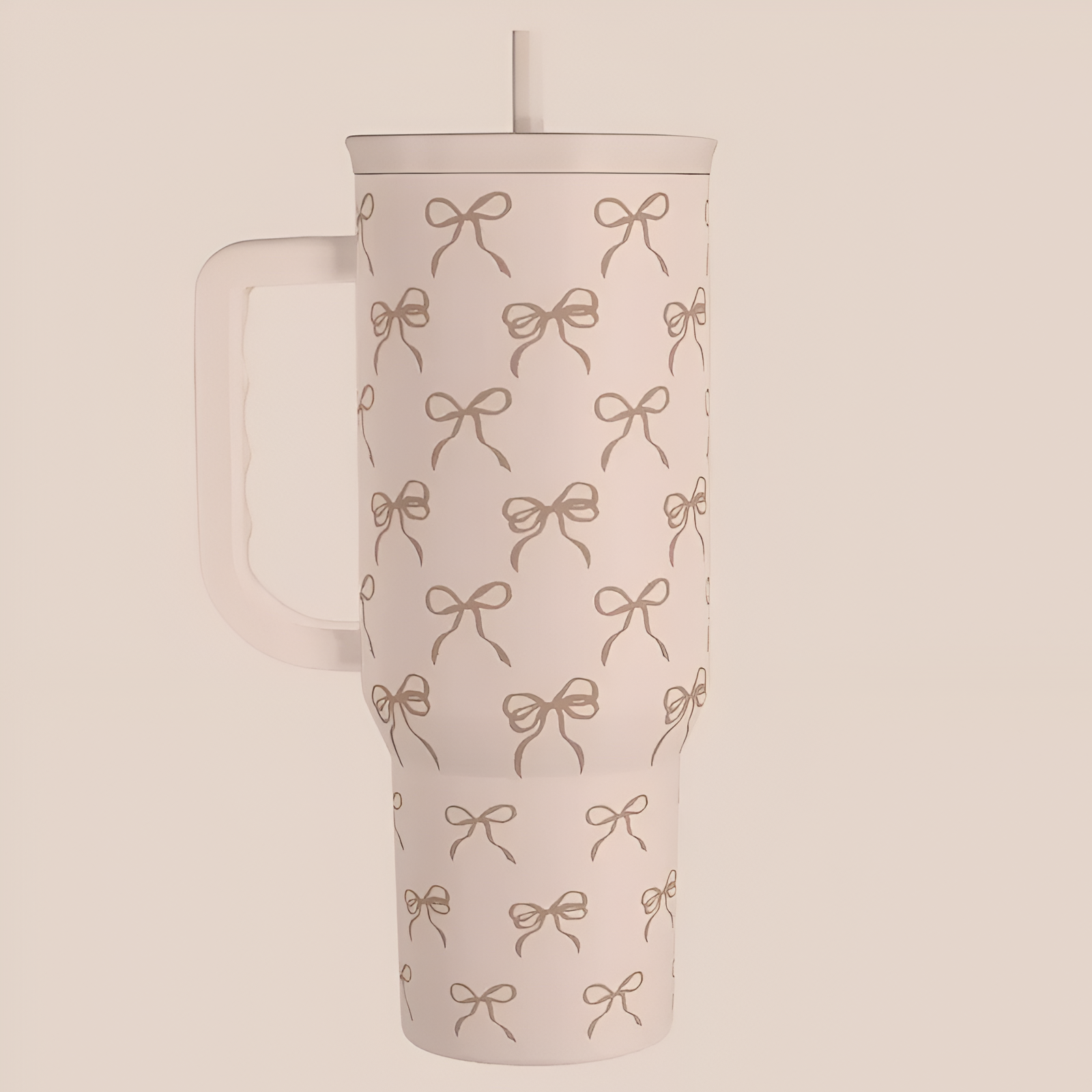  Tumbler with Handle & Straw, Easy-Clean, Cup Holder Friendly Base, Suitable for Outdoor Travel 