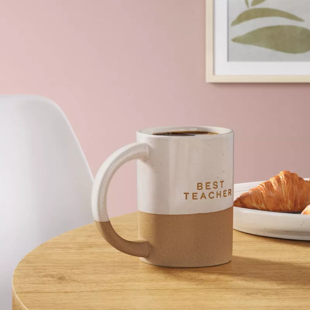 Off-White Best Teacher Mug-Mineral Mug