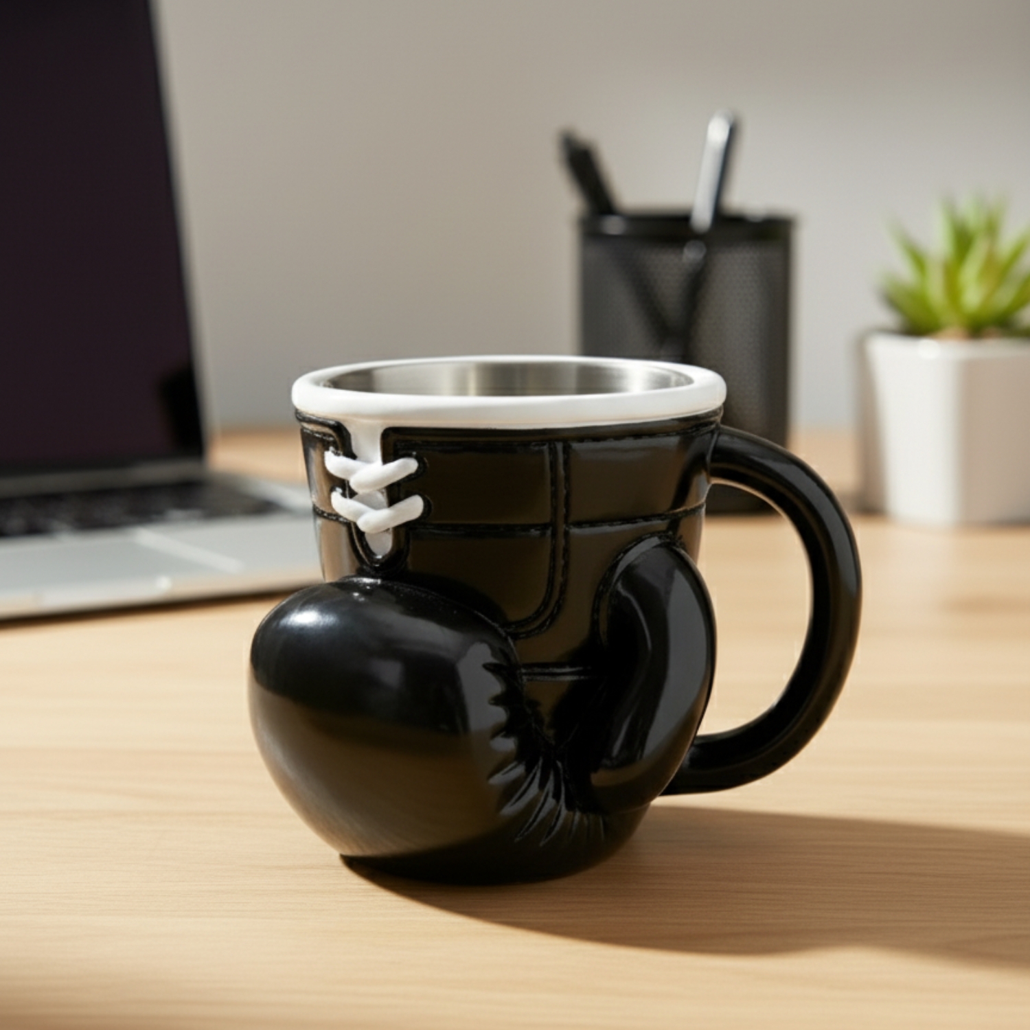 Boxing Gloves Themed Stainless Steel Mug