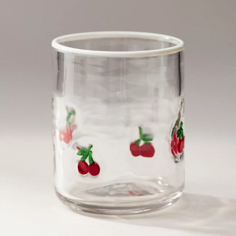 Charm Inlay Drinking Glass-Mineral Mug