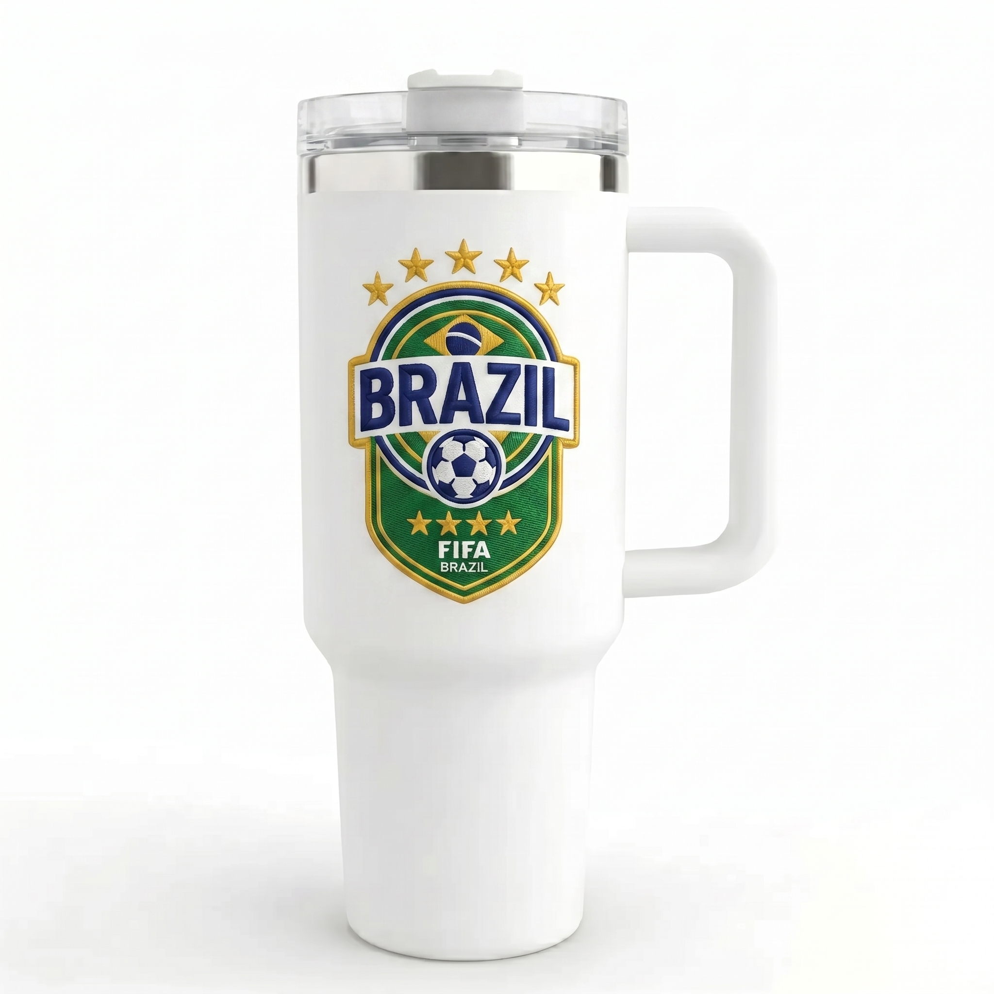 FIFA 2026 Brazil Soccer Sports Themed 40oz Tumbler With Straw And Lid